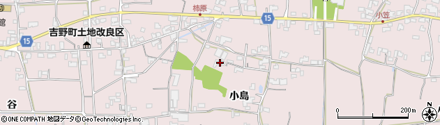 徳島県阿波市吉野町柿原小島202周辺の地図