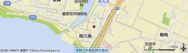 徳島県徳島市川内町（鈴江南）周辺の地図