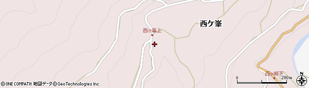 和歌山県有田郡有田川町西ケ峯1743周辺の地図