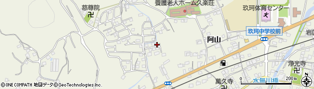 山口県岩国市玖珂町阿山6182-5周辺の地図