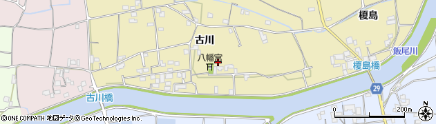 徳島県徳島市国府町東黒田古川51周辺の地図