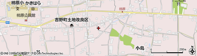 徳島県阿波市吉野町柿原小島254周辺の地図