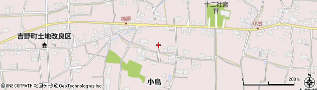 徳島県阿波市吉野町柿原小島周辺の地図