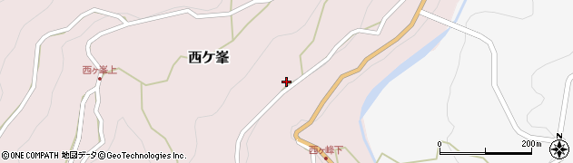 和歌山県有田郡有田川町西ケ峯7周辺の地図