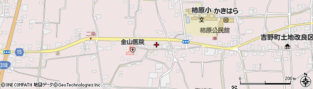 徳島県阿波市吉野町柿原北二条4周辺の地図
