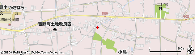 徳島県阿波市吉野町柿原小島246周辺の地図
