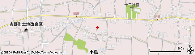 徳島県阿波市吉野町柿原小島225周辺の地図