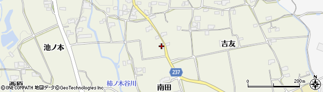 徳島県阿波市市場町切幡（南田）周辺の地図