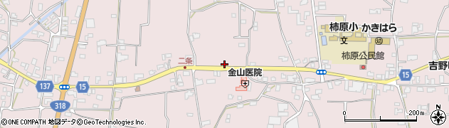 徳島県阿波市吉野町柿原北二条21周辺の地図