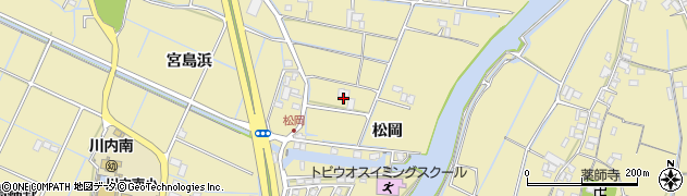 徳島県徳島市川内町（松岡）周辺の地図