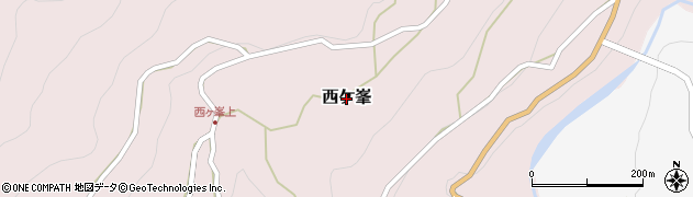 和歌山県有田川町（有田郡）西ケ峯周辺の地図