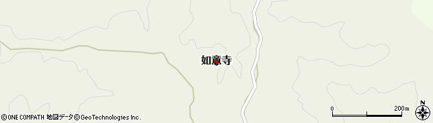 山口県宇部市如意寺周辺の地図