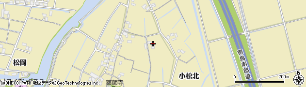 徳島県徳島市川内町下別宮東周辺の地図