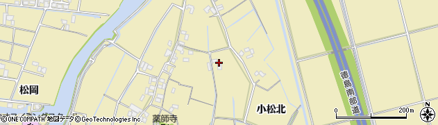 徳島県徳島市川内町（下別宮東）周辺の地図