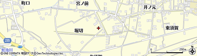 徳島県阿波市吉野町西条堀切33周辺の地図