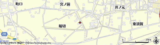 徳島県阿波市吉野町西条堀切35周辺の地図