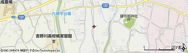 徳島県阿波市土成町郡周辺の地図