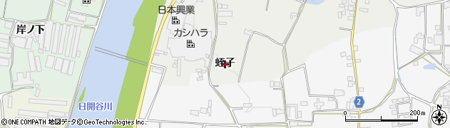 徳島県阿波市市場町尾開（蛭子）周辺の地図