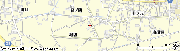 徳島県阿波市吉野町西条堀切25周辺の地図