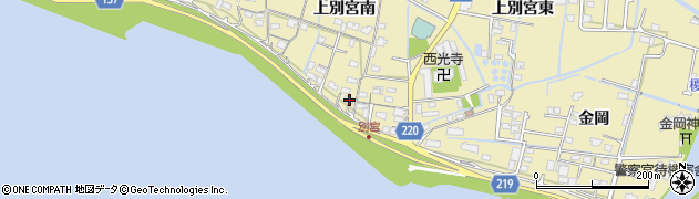 徳島県徳島市川内町上別宮南61周辺の地図