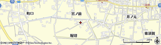 徳島県阿波市吉野町西条堀切22周辺の地図