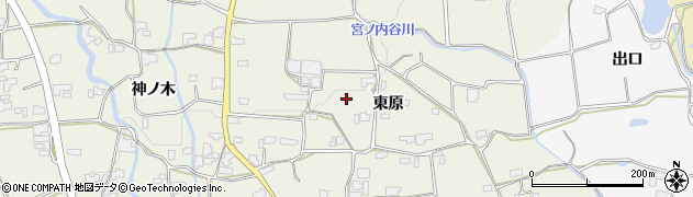 徳島県阿波市市場町切幡（東原）周辺の地図