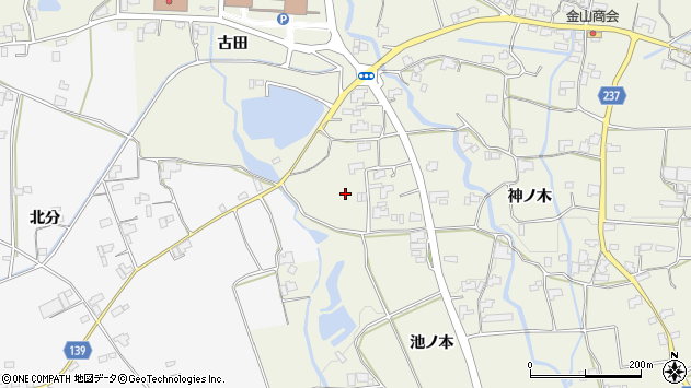 〒771-1623 徳島県阿波市市場町切幡の地図
