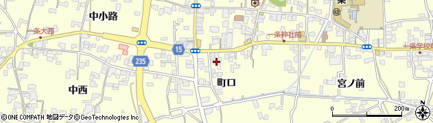 徳島県阿波市吉野町西条町口119周辺の地図