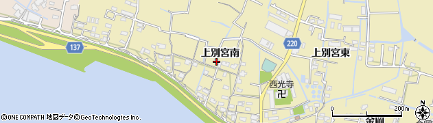 徳島県徳島市川内町上別宮南79周辺の地図