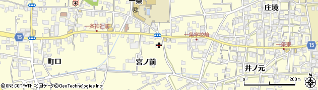 徳島県阿波市吉野町西条（宮ノ前）周辺の地図