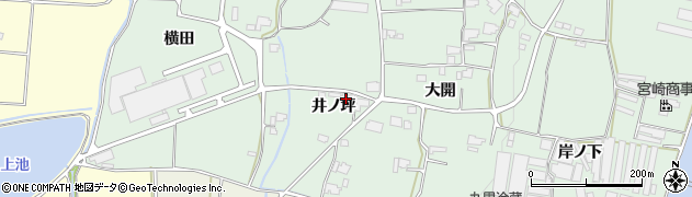 徳島県阿波市市場町上喜来（井ノ坪）周辺の地図