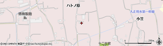 徳島県阿波市吉野町柿原（ハトノ原）周辺の地図