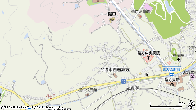 〒799-2102 愛媛県今治市波方町樋口の地図