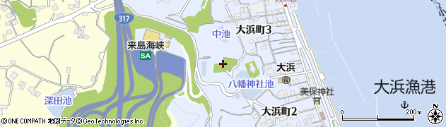 大浜公園周辺の地図
