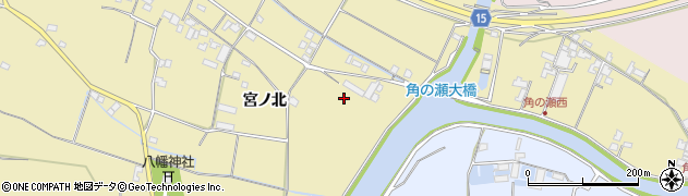 徳島県徳島市国府町東黒田宮ノ北周辺の地図