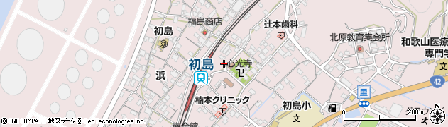 有田初島郵便局周辺の地図