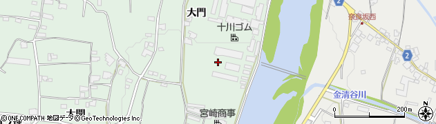 徳島県阿波市市場町上喜来（大門）周辺の地図