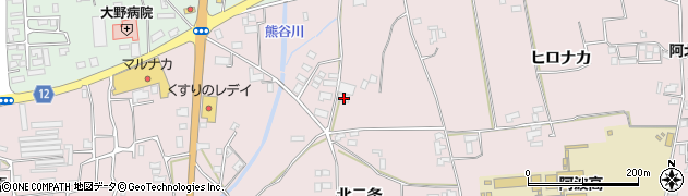 徳島県阿波市吉野町柿原北二条104周辺の地図