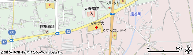 マルナカ柿原店周辺の地図