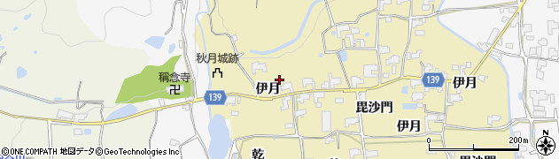 徳島県阿波市土成町秋月（伊月）周辺の地図