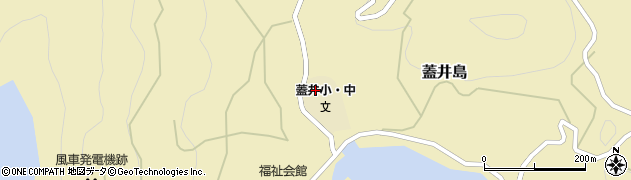 下関市立蓋井小学校（下関市立小中一貫教育学校蓋井小中学校）周辺の地図