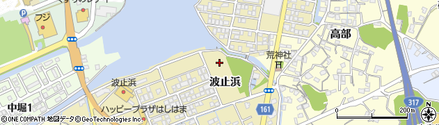 愛媛県今治市波止浜周辺の地図