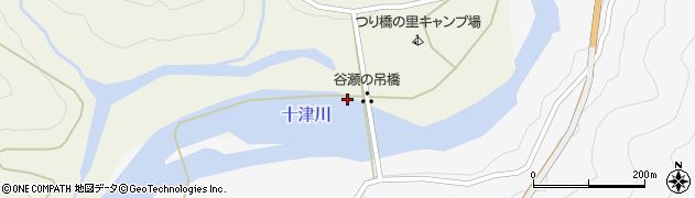 谷瀬大橋周辺の地図
