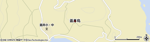 山口県下関市蓋井島周辺の地図