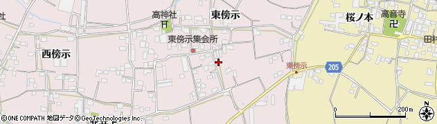 徳島県徳島市国府町西黒田（東傍示）周辺の地図