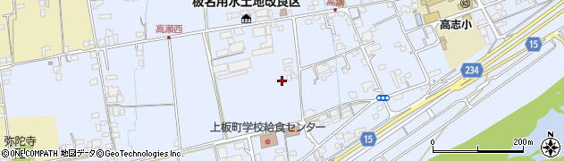 徳島県上板町（板野郡）高瀬周辺の地図