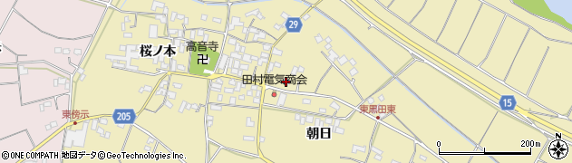 徳島県徳島市国府町東黒田（朝日）周辺の地図