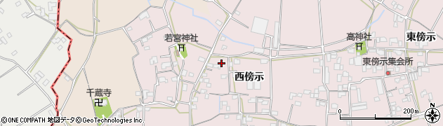 徳島県徳島市国府町西黒田（西傍示）周辺の地図