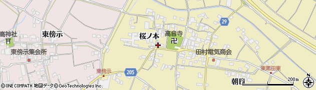 徳島県徳島市国府町東黒田（桜ノ本）周辺の地図