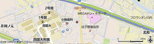 徳島県徳島市応神町古川（戎子野）周辺の地図